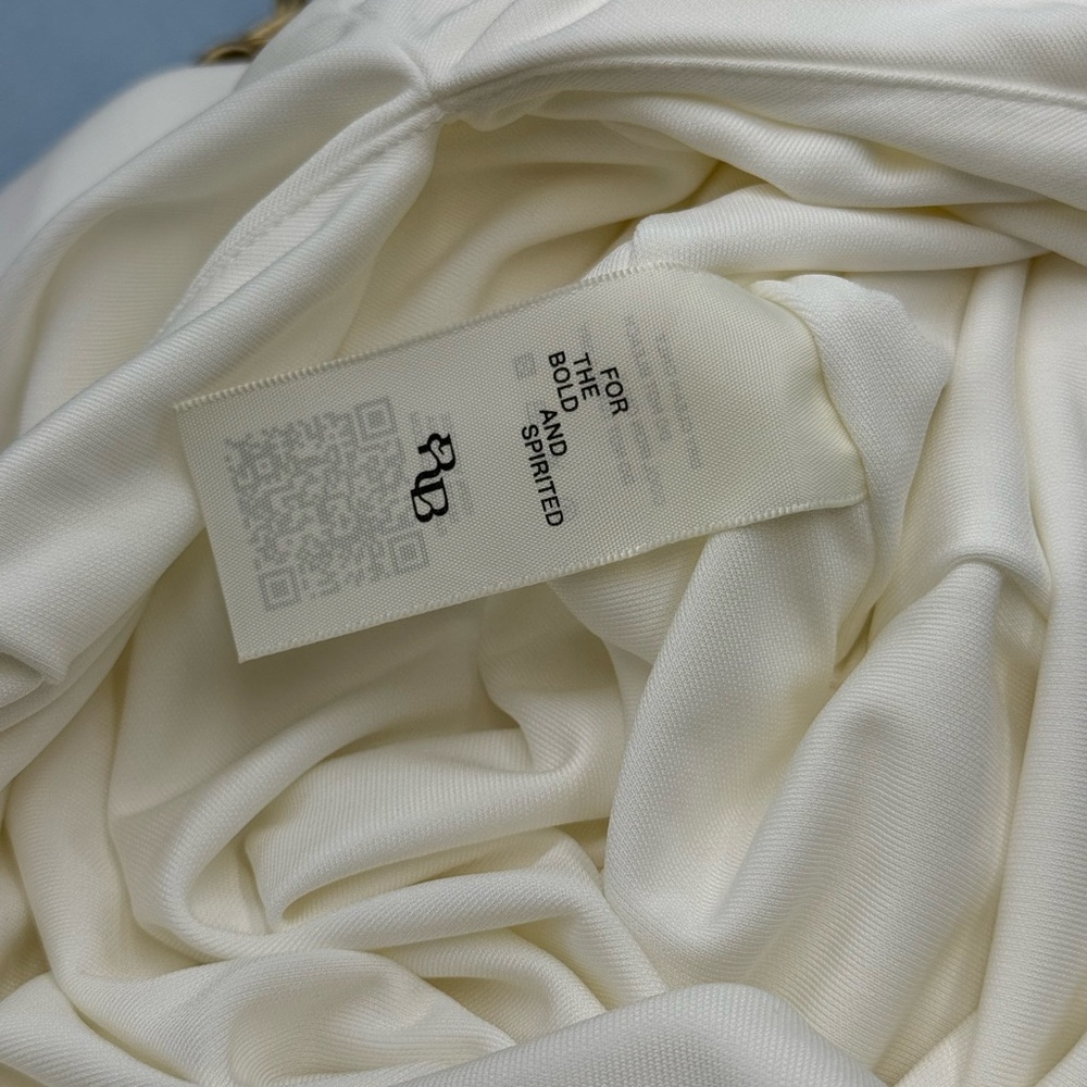 🆕 RAT & BOA 🧿 NWOT Amora Back Draped Jersey Dress, White - Sz XS - Picture 14 of 15
